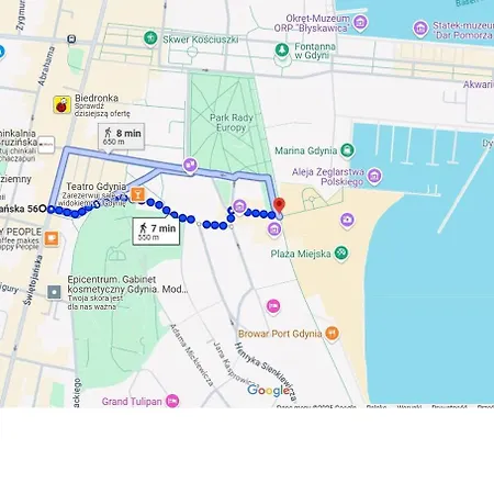 Centrum Marine 5 Min Od Morza アパート